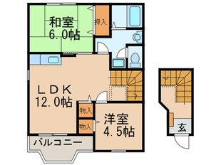 アトラン田原Ｃの物件間取画像